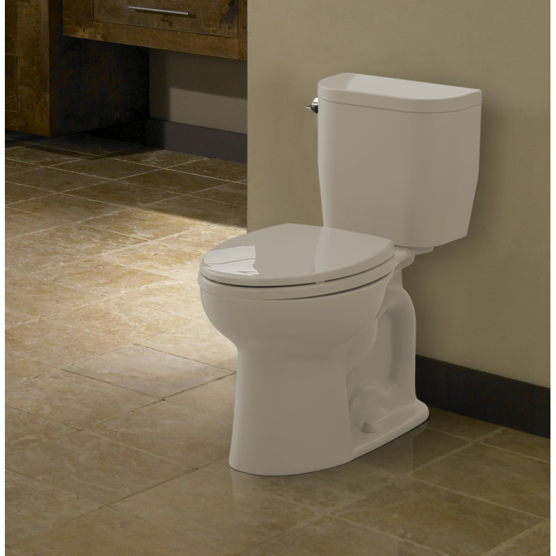 TOTO Entrada 1.28 Gallons Per Minute GPF Round Comfort Height Floor